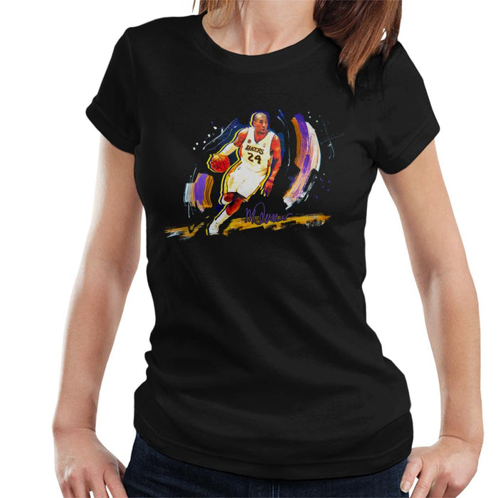 Sidney Maurer Original Portrait Of Basketballer Kobe Bryant Women's T-Shirt