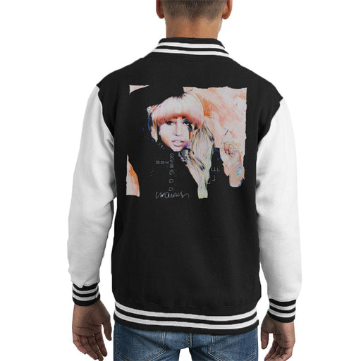 Sidney Maurer Original Portrait Of Singer Lady Gaga Kid's Varsity Jacket