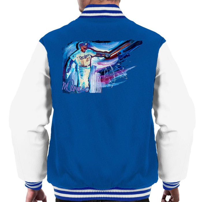 Sidney Maurer Original Portrait Of Dodgers Star Matt Kemp Men's Varsity Jacket