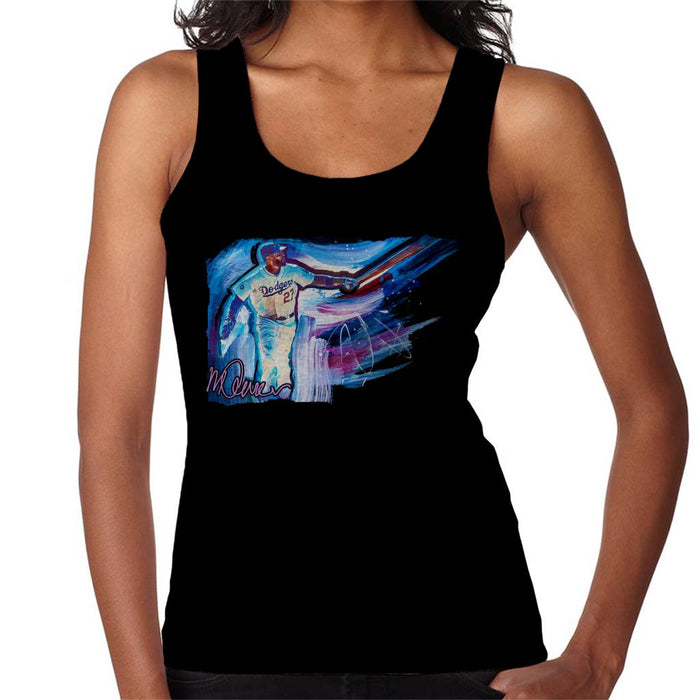 Sidney Maurer Original Portrait Of Dodgers Star Matt Kemp Women's Vest