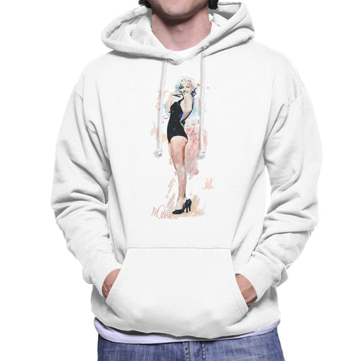 Sidney Maurer Original Portrait Of Model Marilyn Monroe Men's Hooded Sweatshirt