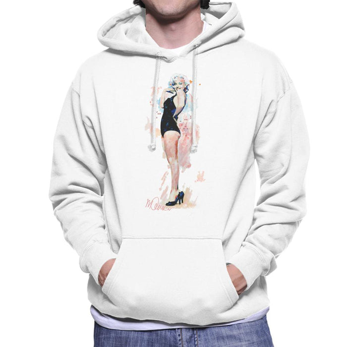 Sidney Maurer Original Portrait Of Model Marilyn Monroe Men's Hooded Sweatshirt