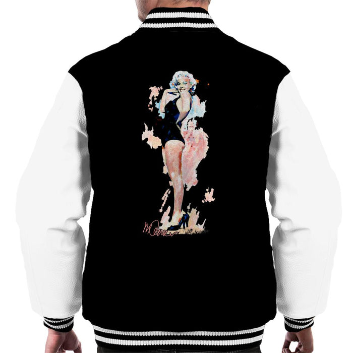 Sidney Maurer Original Portrait Of Model Marilyn Monroe Men's Varsity Jacket