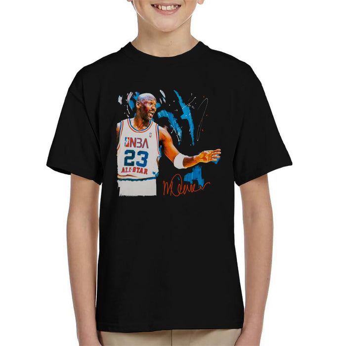 Sidney Maurer Original Portrait Of NBA All Star Michael Jordan Kid's T-Shirt