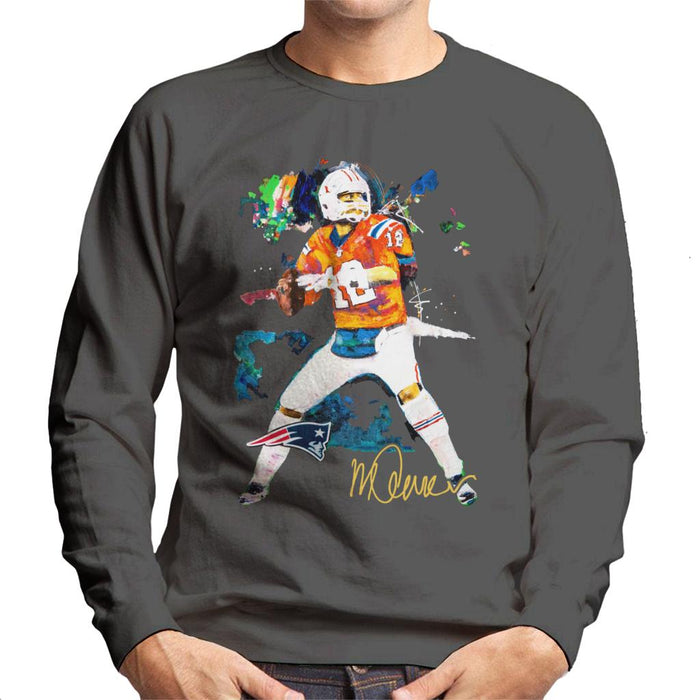 Sidney Maurer Original Portrait Of Patriots Star Tom Brady Men's Sweatshirt