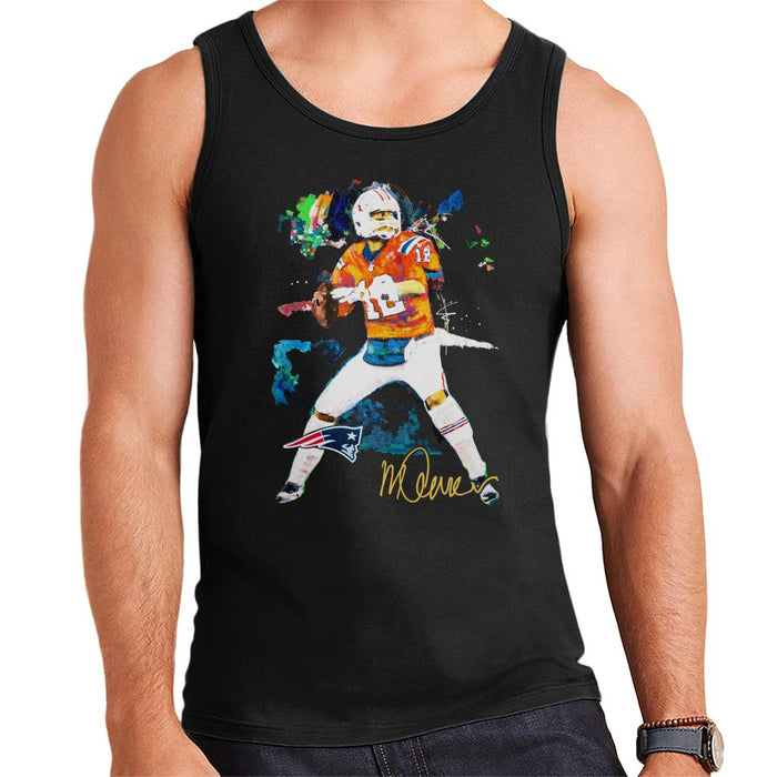Sidney Maurer Original Portrait Of Patriots Star Tom Brady Men's Vest