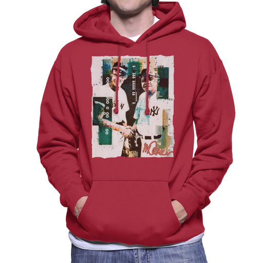 Sidney Maurer Original Portrait Of Ted Williams And Babe Ruth Men's Hooded Sweatshirt