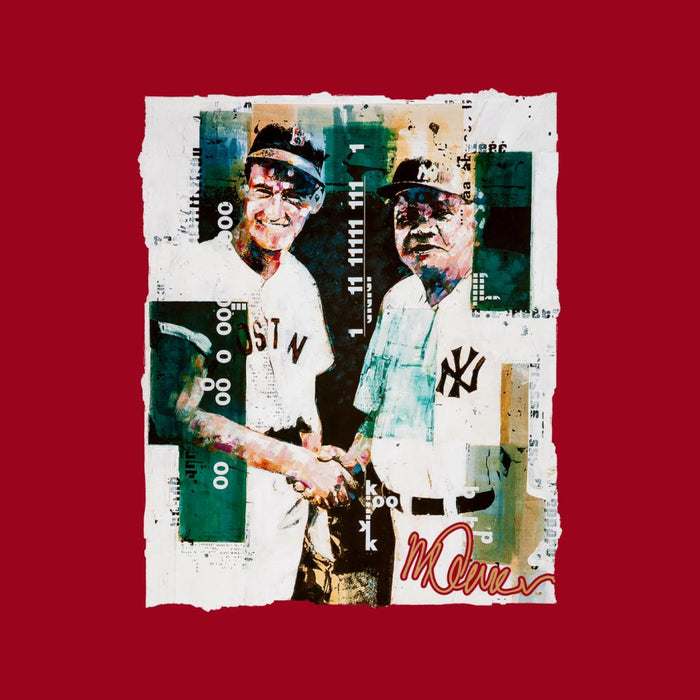 Sidney Maurer Original Portrait Of Ted Williams And Babe Ruth Kid's T-Shirt