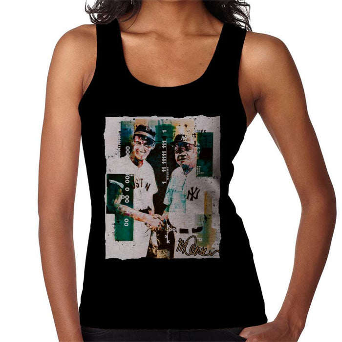 Sidney Maurer Original Portrait Of Ted Williams And Babe Ruth Women's Vest