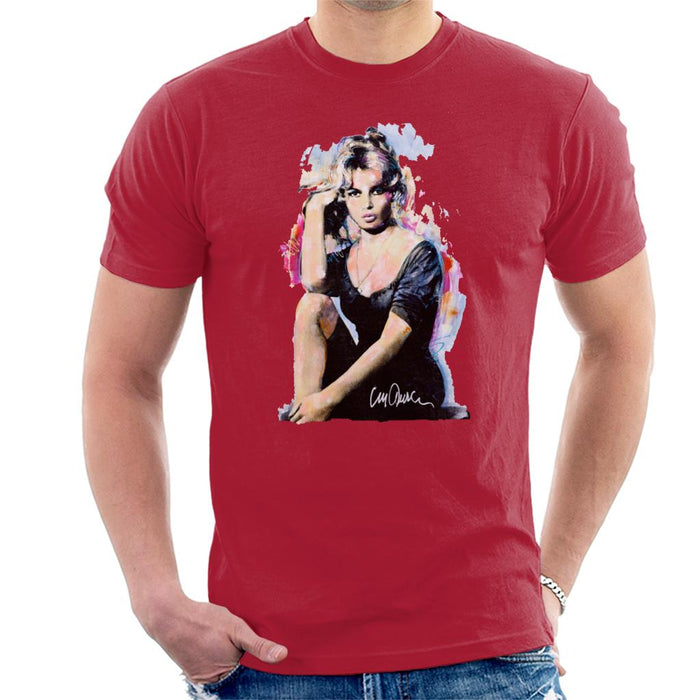 Sidney Maurer Original Portrait Of Actress Brigitte Bardot Men's T-Shirt