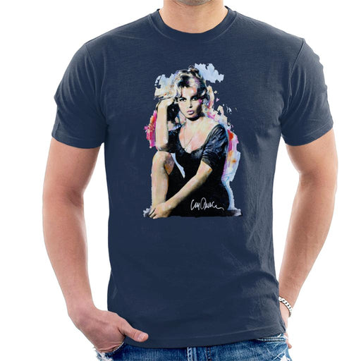 Sidney Maurer Original Portrait Of Actress Brigitte Bardot Men's T-Shirt