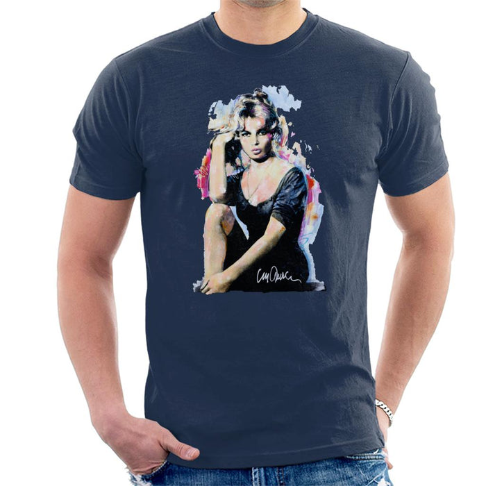 Sidney Maurer Original Portrait Of Actress Brigitte Bardot Men's T-Shirt
