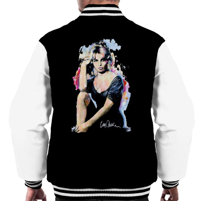 Sidney Maurer Original Portrait Of Actress Brigitte Bardot Men's Varsity Jacket