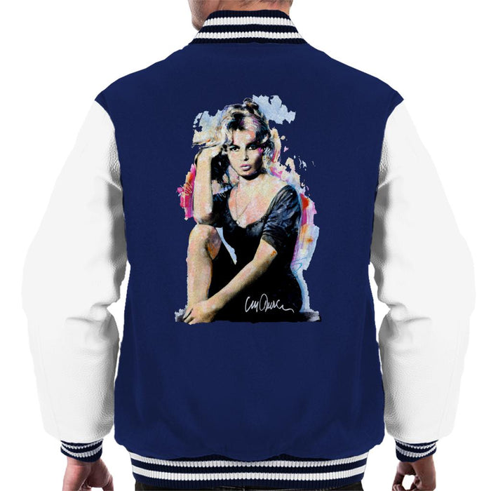 Sidney Maurer Original Portrait Of Actress Brigitte Bardot Men's Varsity Jacket