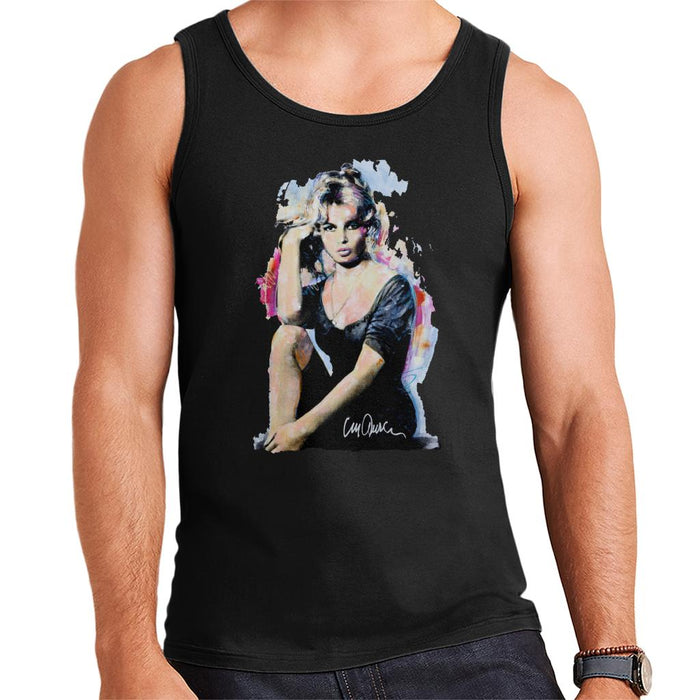 Sidney Maurer Original Portrait Of Actress Brigitte Bardot Men's Vest