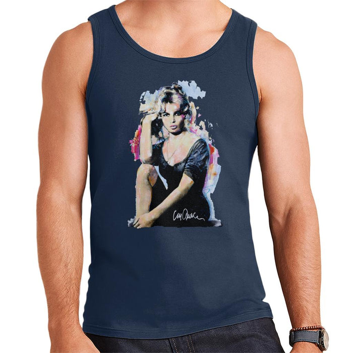 Sidney Maurer Original Portrait Of Actress Brigitte Bardot Men's Vest