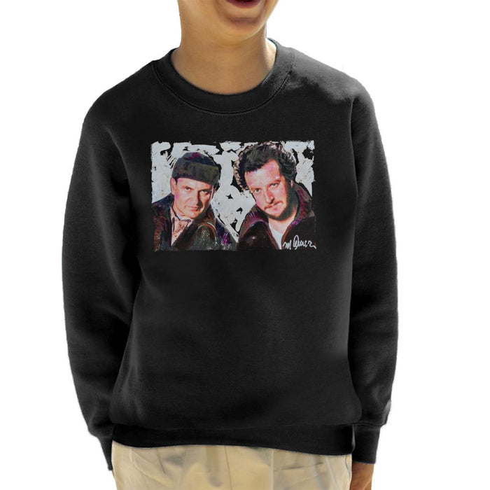 Sidney Maurer Original Portrait Of Dan Stern And Joe Pesci Home Alone Kid's Sweatshirt