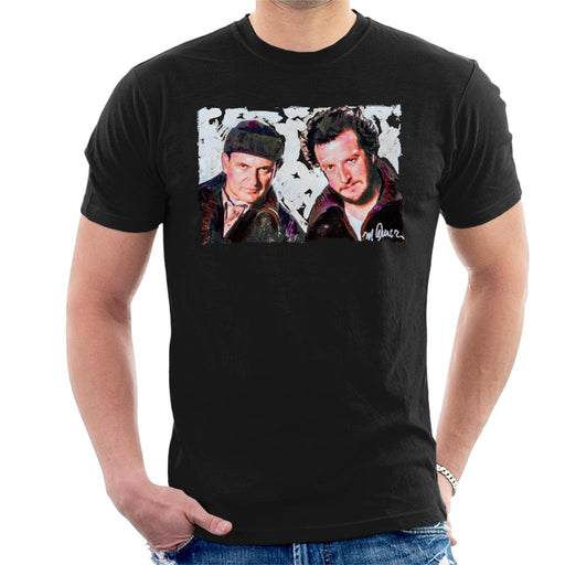 Sidney Maurer Original Portrait Of Dan Stern And Joe Pesci Home Alone Men's T-Shirt