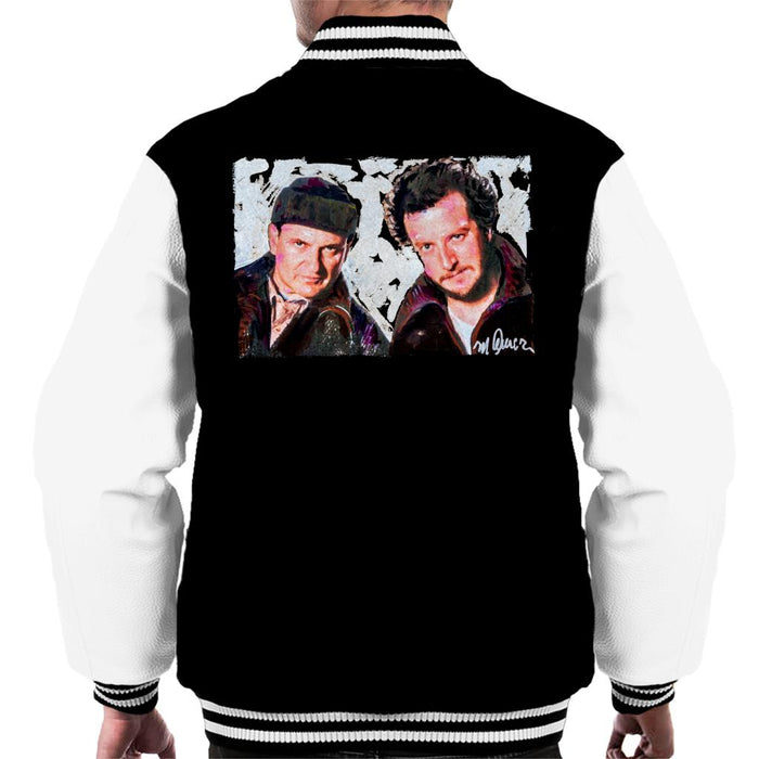 Sidney Maurer Original Portrait Of Dan Stern And Joe Pesci Home Alone Men's Varsity Jacket
