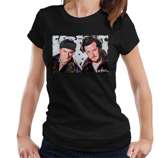 Sidney Maurer Original Portrait Of Dan Stern And Joe Pesci Home Alone Women's T-Shirt