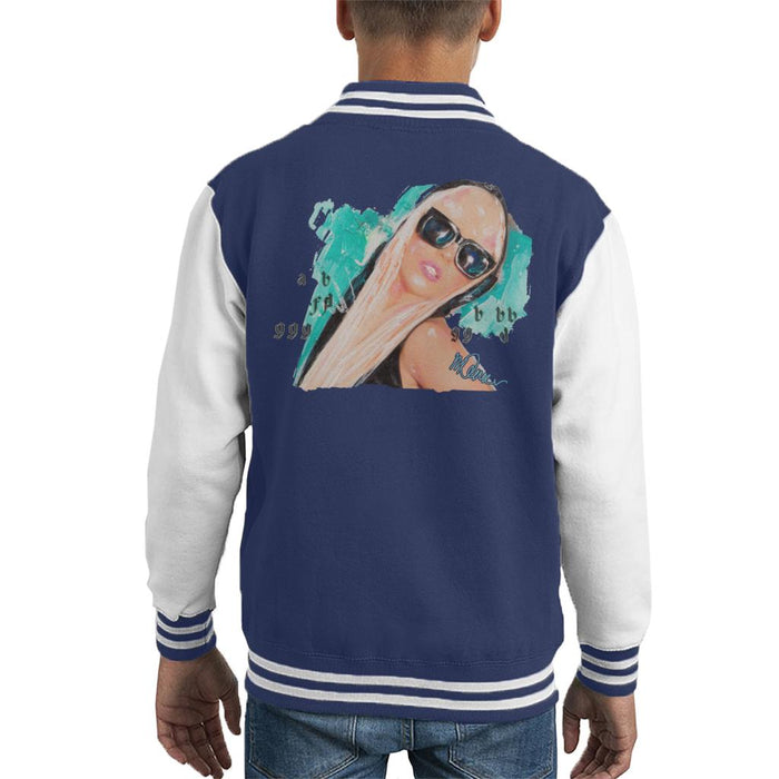 Sidney Maurer Original Portrait Of Lady Gaga Shades Kid's Varsity Jacket