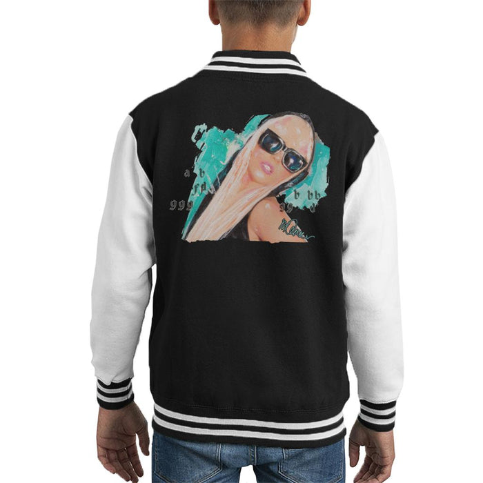 Sidney Maurer Original Portrait Of Lady Gaga Shades Kid's Varsity Jacket