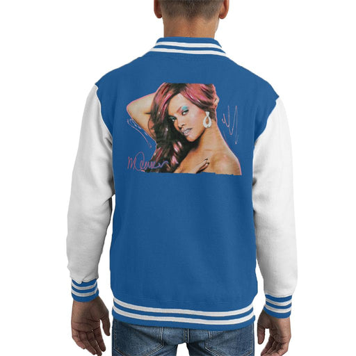 Sidney Maurer Original Portrait Of Rihanna Drop Earrings Kid's Varsity Jacket