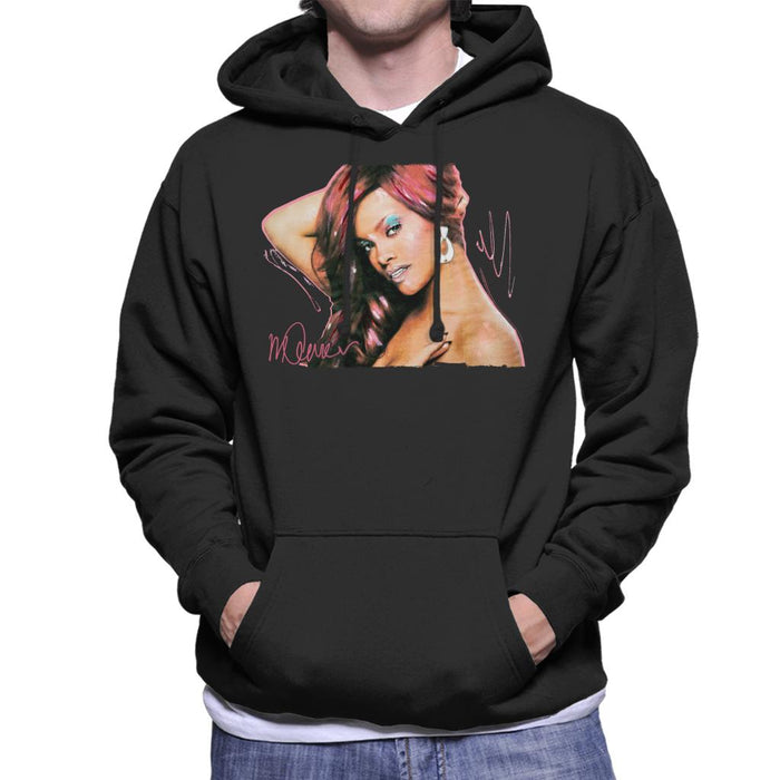 Sidney Maurer Original Portrait Of Rihanna Drop Earrings Men's Hooded Sweatshirt
