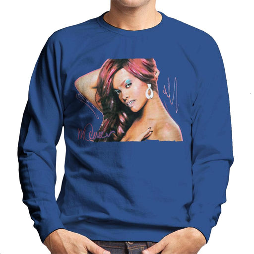 Sidney Maurer Original Portrait Of Rihanna Drop Earrings Men's Sweatshirt