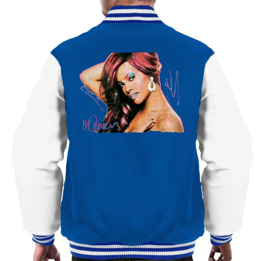 Sidney Maurer Original Portrait Of Rihanna Drop Earrings Men's Varsity Jacket
