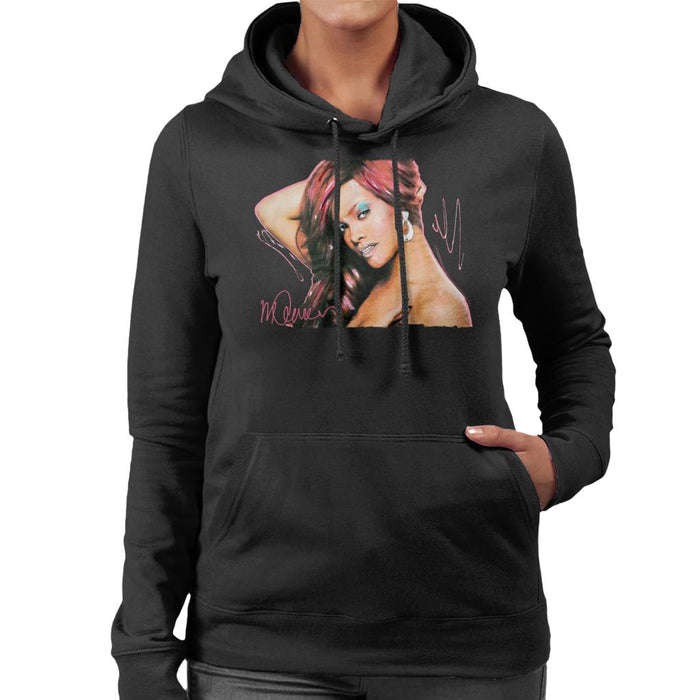 Sidney Maurer Original Portrait Of Rihanna Drop Earrings Women's Hooded Sweatshirt