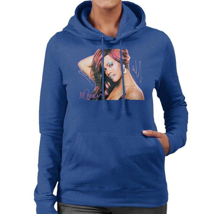 Sidney Maurer Original Portrait Of Rihanna Drop Earrings Women's Hooded Sweatshirt
