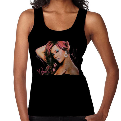 Sidney Maurer Original Portrait Of Rihanna Drop Earrings Women's Vest