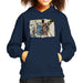 Sidney Maurer Original Portrait Of Surrealist Salvador Dali Kid's Hooded Sweatshirt