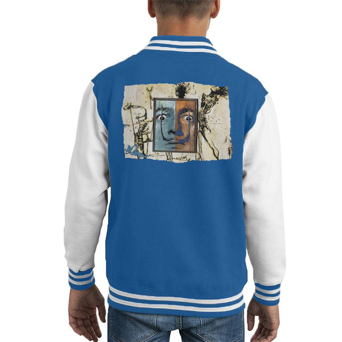 Sidney Maurer Original Portrait Of Surrealist Salvador Dali Kid's Varsity Jacket