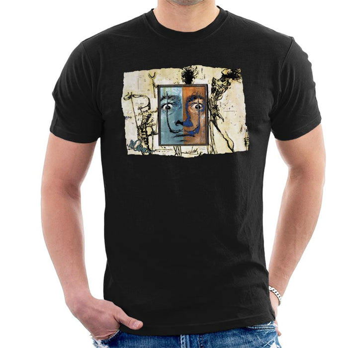 Sidney Maurer Original Portrait Of Surrealist Salvador Dali Men's T-Shirt