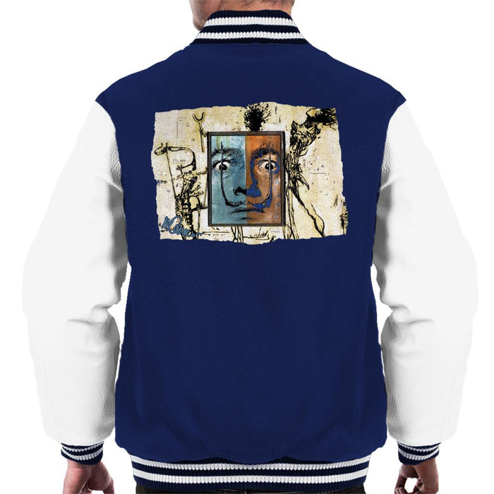 Sidney Maurer Original Portrait Of Surrealist Salvador Dali Men's Varsity Jacket