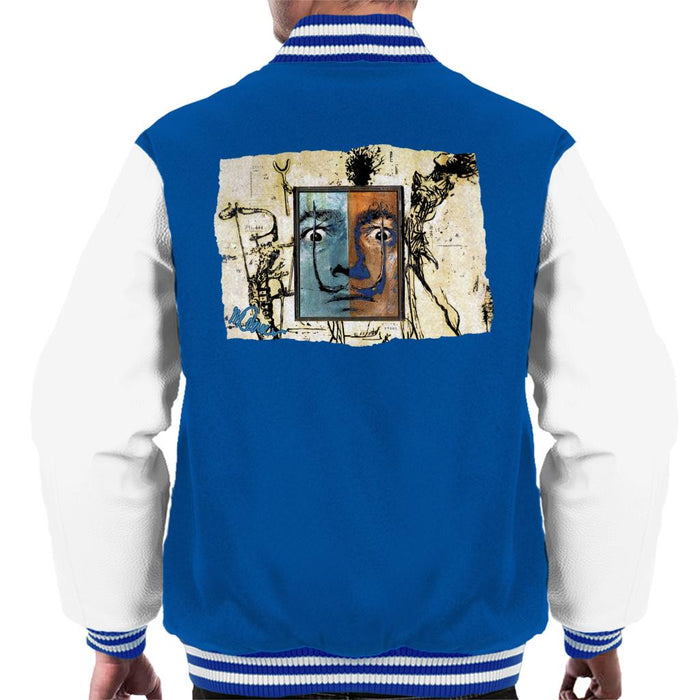 Sidney Maurer Original Portrait Of Surrealist Salvador Dali Men's Varsity Jacket