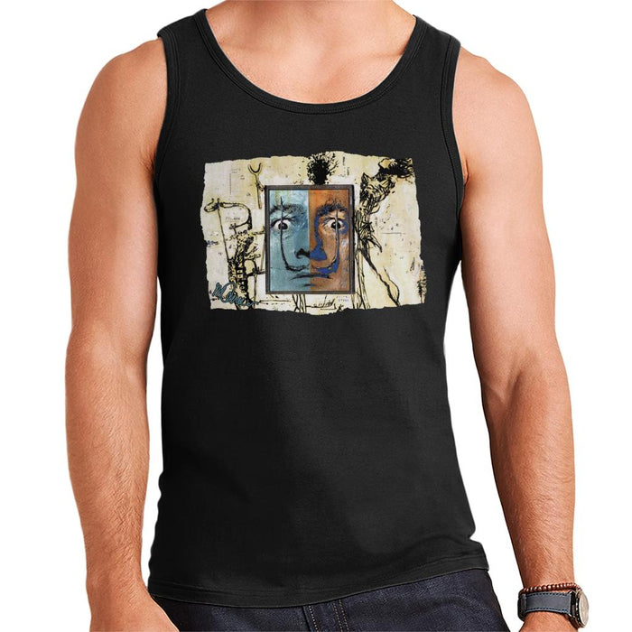 Sidney Maurer Original Portrait Of Surrealist Salvador Dali Men's Vest