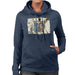 Sidney Maurer Original Portrait Of Surrealist Salvador Dali Women's Hooded Sweatshirt