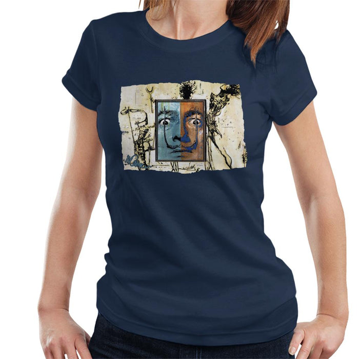 Sidney Maurer Original Portrait Of Surrealist Salvador Dali Women's T-Shirt
