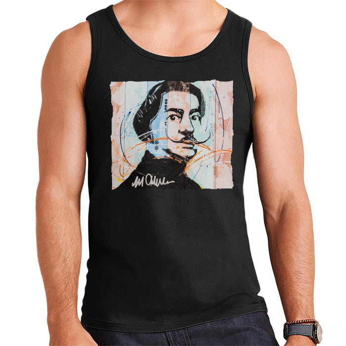 Sidney Maurer Original Portrait Of Spanish Artist Salvador Dali Men's Vest
