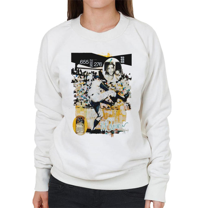 Sidney Maurer Original Portrait Of Sandy Koufax Women's Sweatshirt