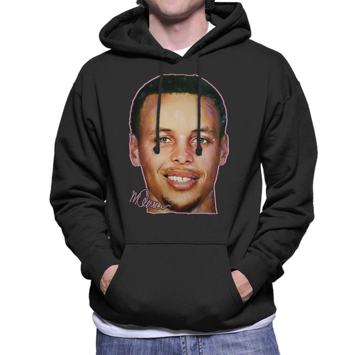 Sidney Maurer Original Portrait Of Stephen Curry Men's Hooded Sweatshirt