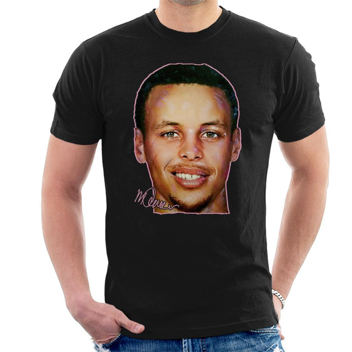 Sidney Maurer Original Portrait Of Stephen Curry Men's T-Shirt