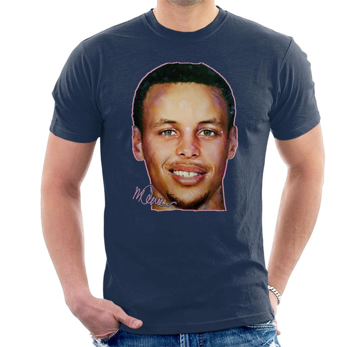 Sidney Maurer Original Portrait Of Stephen Curry Men's T-Shirt