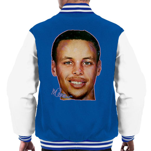 Sidney Maurer Original Portrait Of Stephen Curry Men's Varsity Jacket