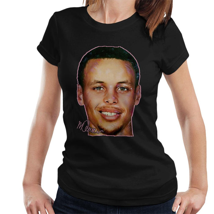 Sidney Maurer Original Portrait Of Stephen Curry Women's T-Shirt