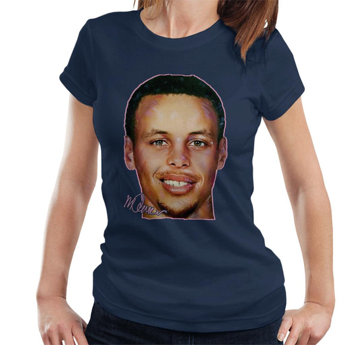 Sidney Maurer Original Portrait Of Stephen Curry Women's T-Shirt
