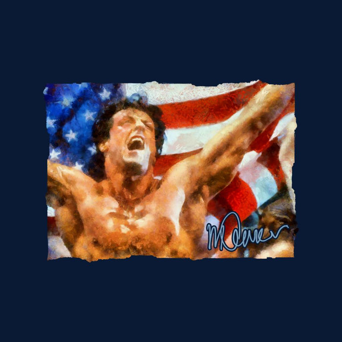 Sidney Maurer Original Portrait Of Sylvester Stallone As Rocky Men's Sweatshirt